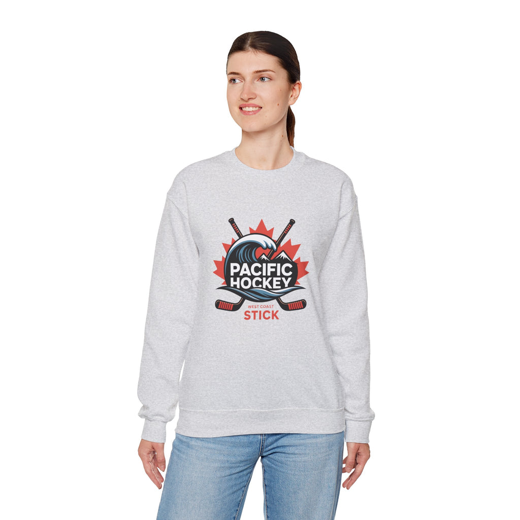 Pacific Hockey Crewneck Sweatshirt – Vintage Hockey Logo Pullover