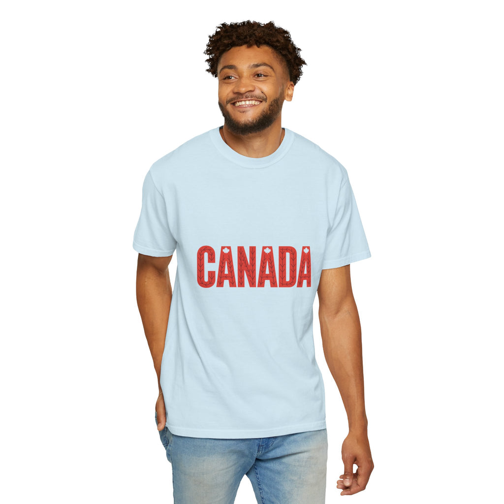 Canada Vintage-Style Graphic T-Shirt — Distressed Maple Lettering