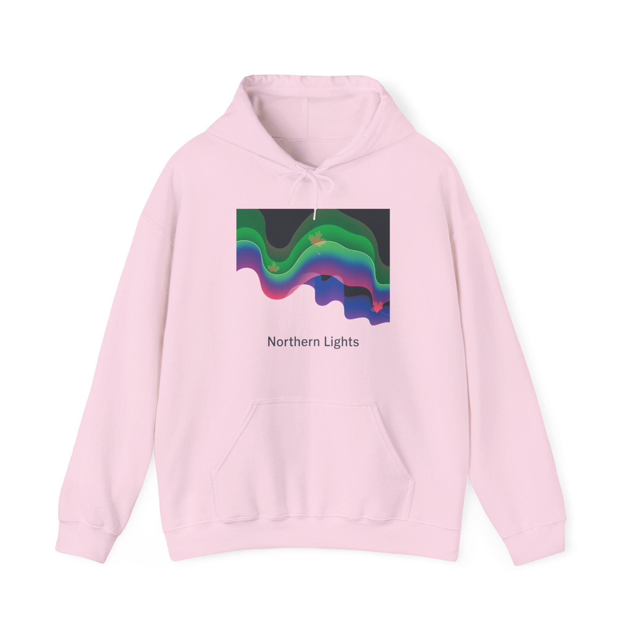 Northern Lights Hoodie — Abstract Aurora Graphic Pullover