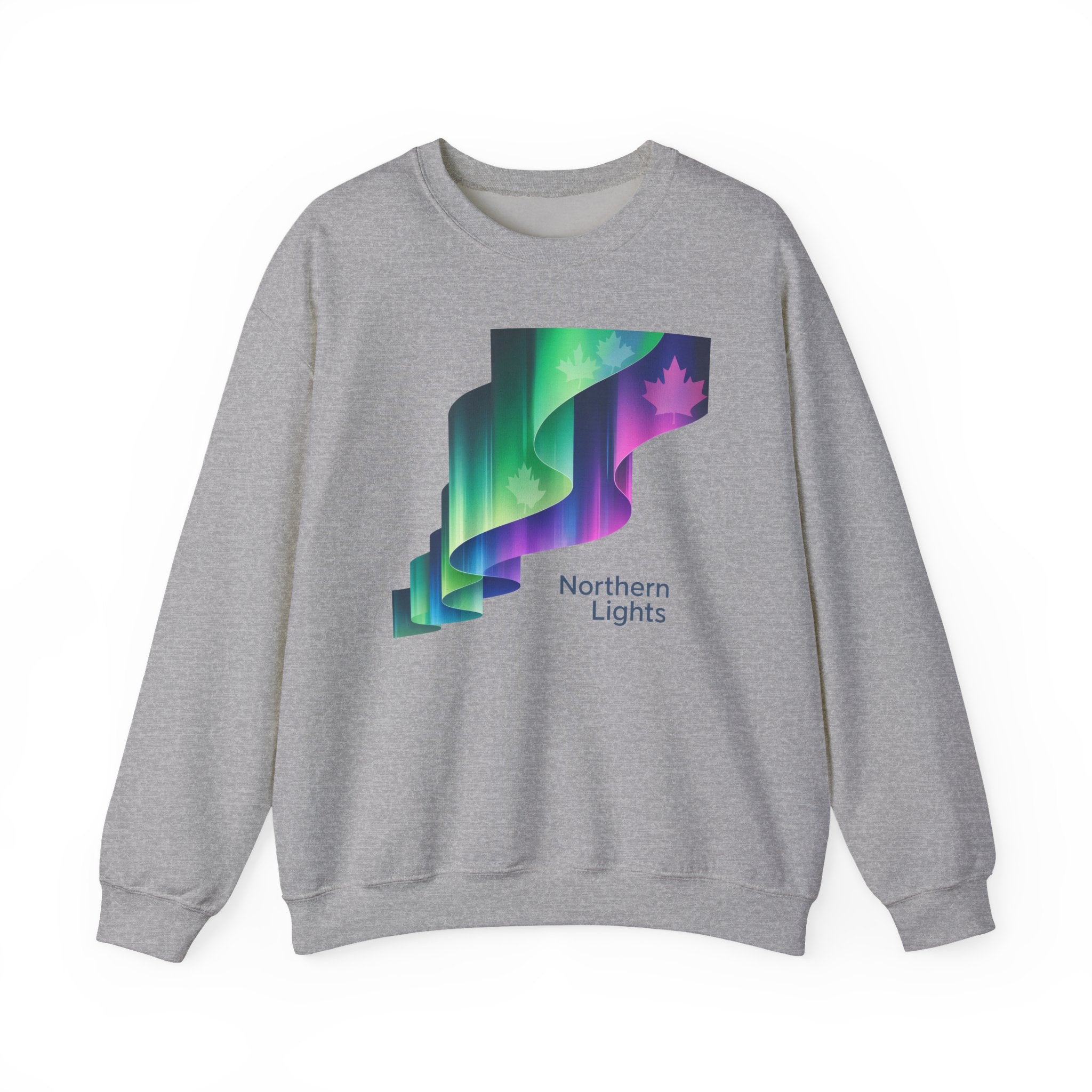 Northern Lights Crewneck Sweatshirt — Aurora Graphic Pullover