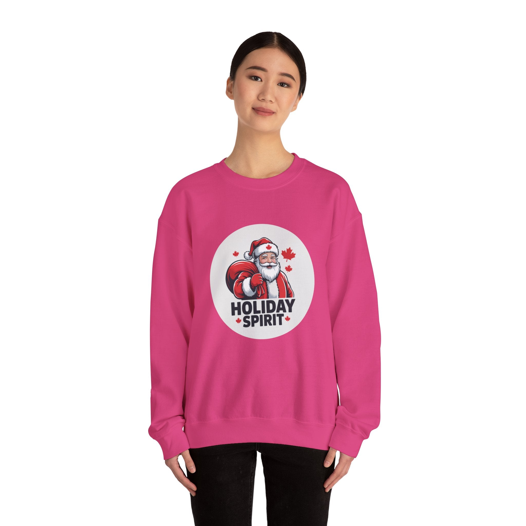 Holiday Spirit Sweatshirt — Santa Claus Christmas Crewneck