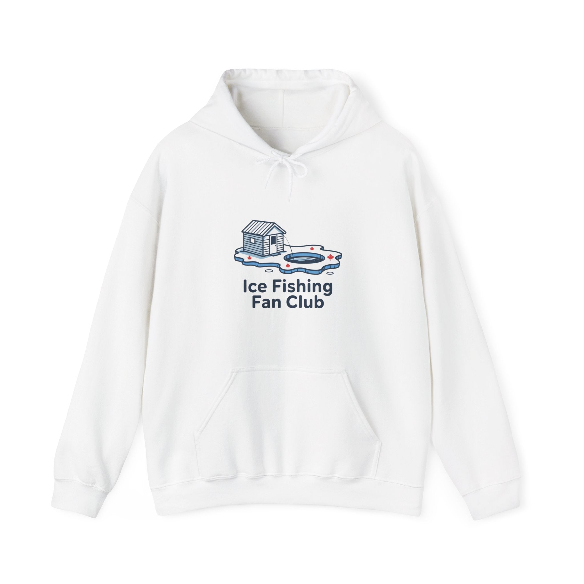 Ice Fishing Fan Club Hoodie — Cute Ice Fishing Graphic Pullover