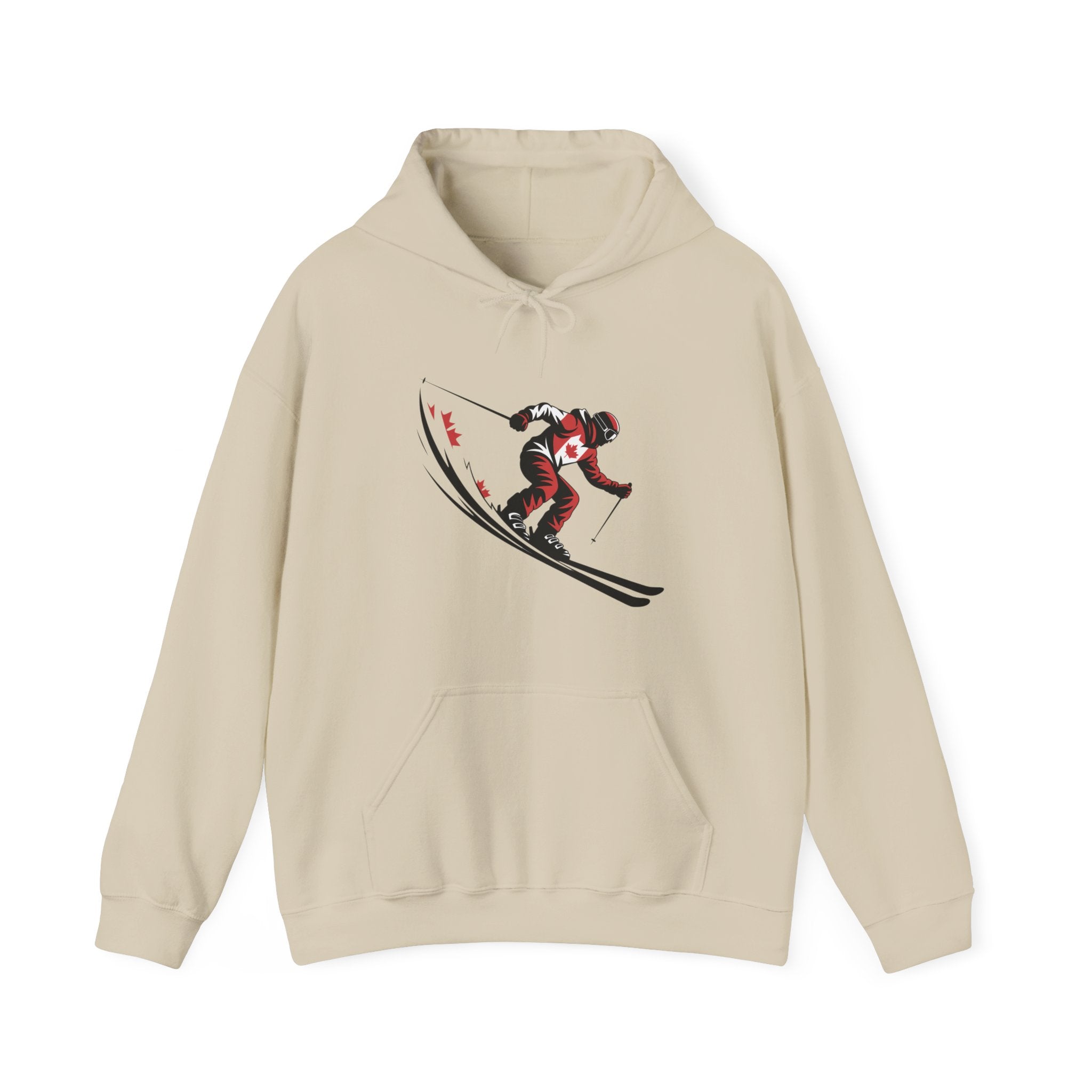 Ski Racer Hoodie – Retro Alpine Skier Graphic Sweatshirt