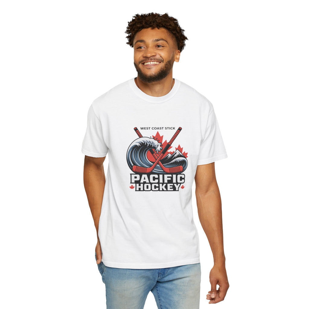 Pacific Hockey T‑Shirt — West Coast Wave & Maple Leafs Hockey Tee
