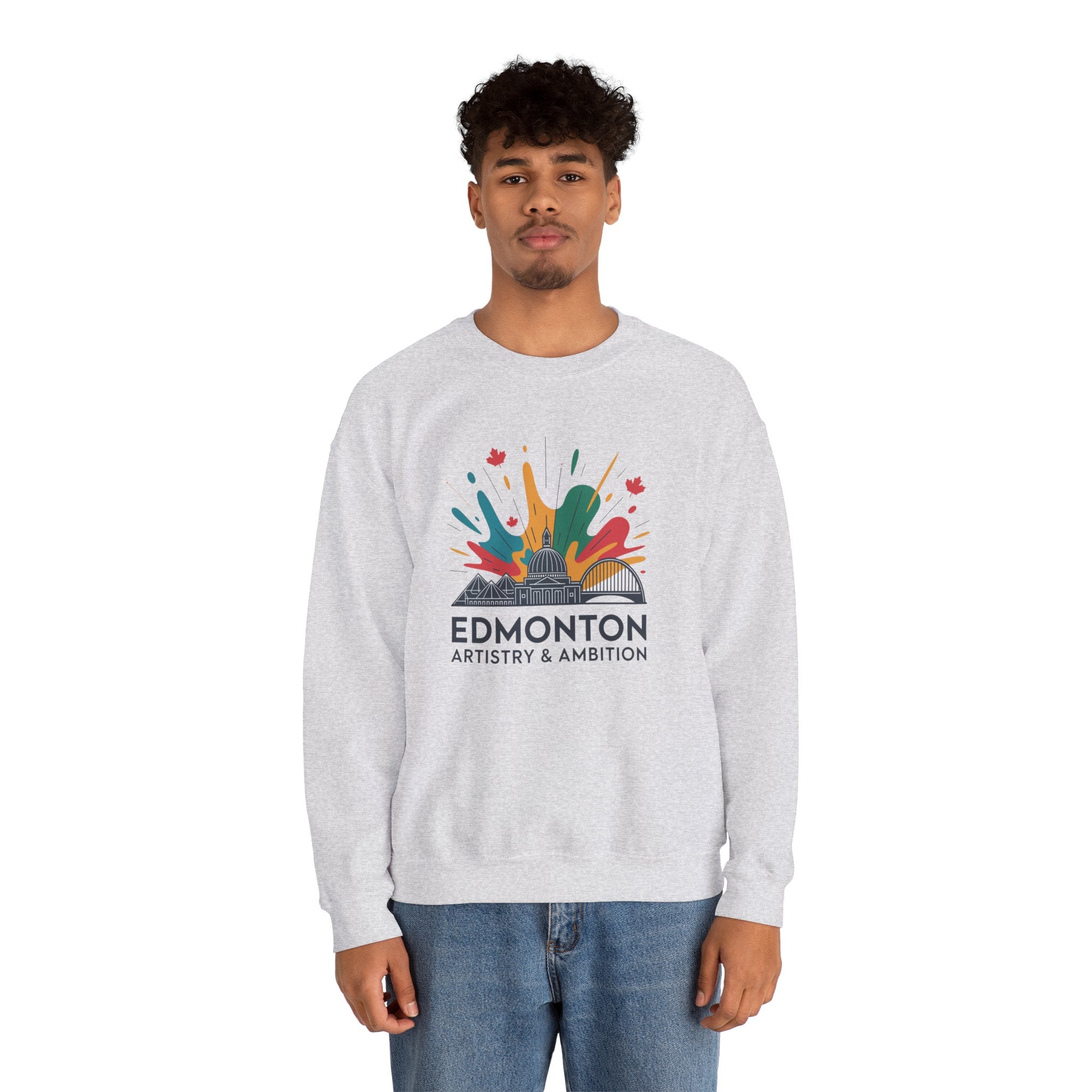 Edmonton Artistry & Ambition Crewneck Sweatshirt — City Arts Graphic Pullover