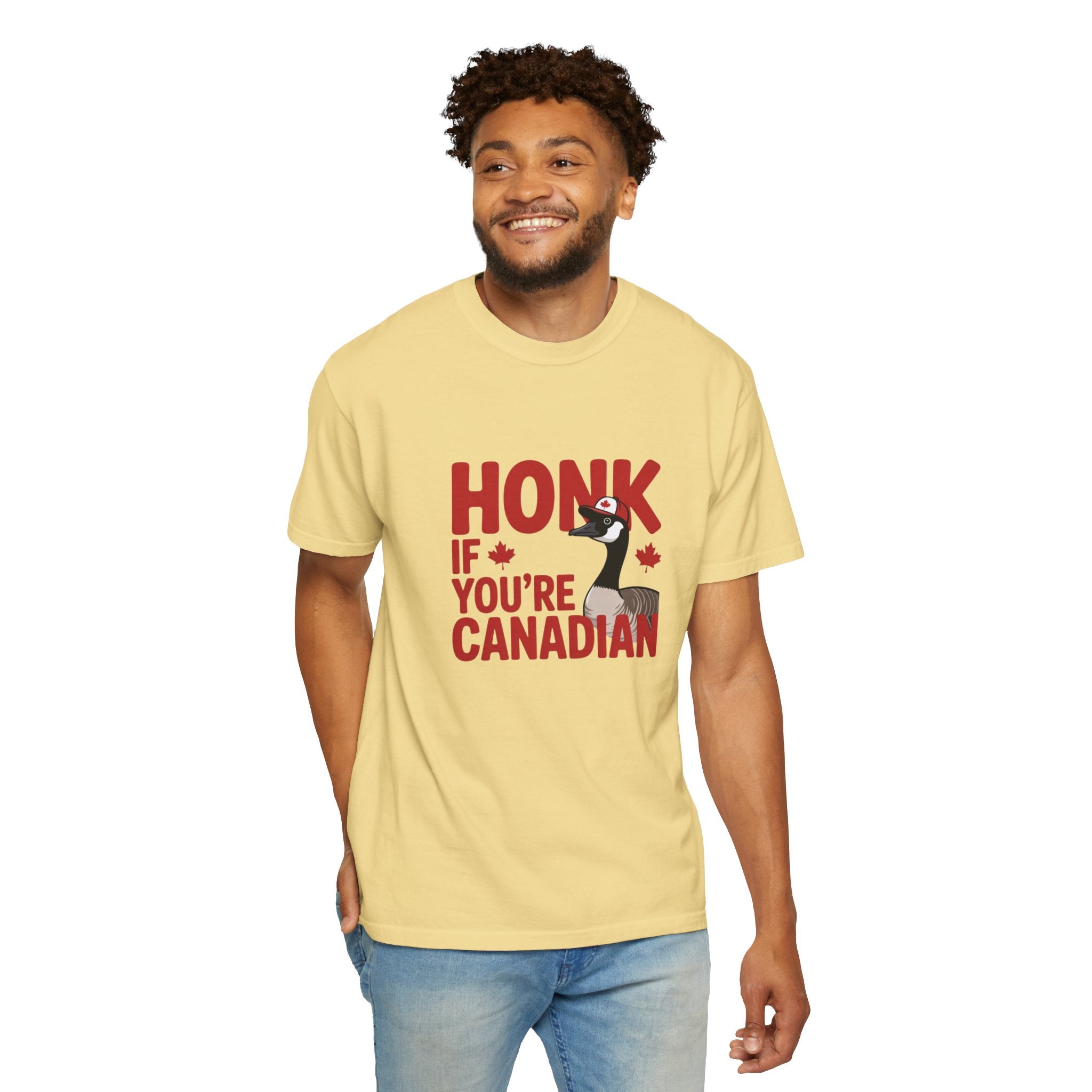 Honk If You’re Canadian T-Shirt — Funny Canada Goose Pride Tee