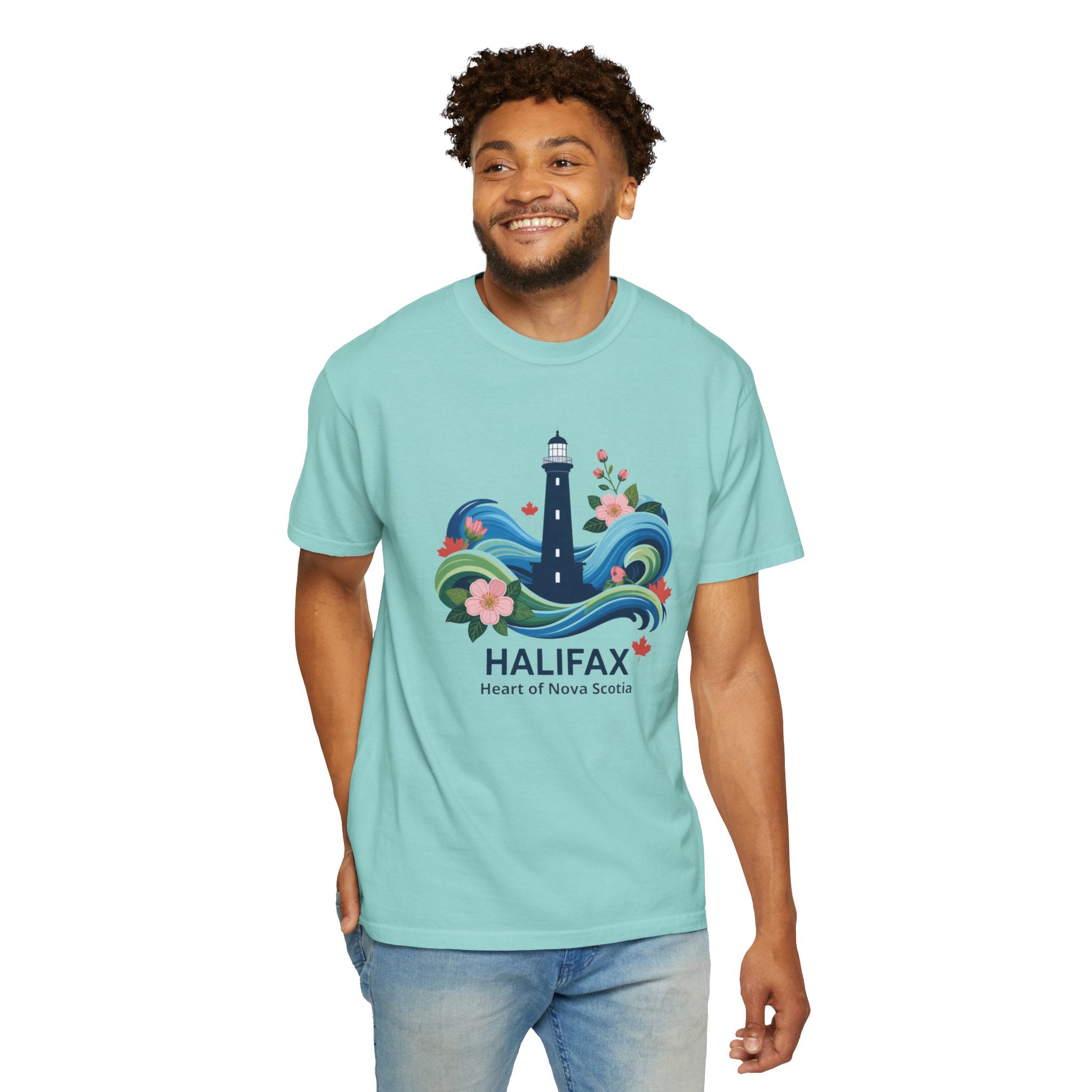 Halifax Lighthouse Graphic T-Shirt — Coastal Nova Scotia Souvenir