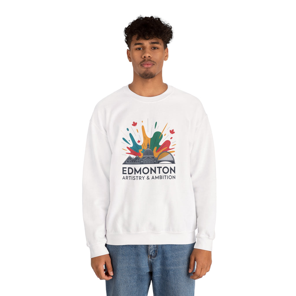 Edmonton Artistry & Ambition Crewneck Sweatshirt — City Arts Graphic Pullover