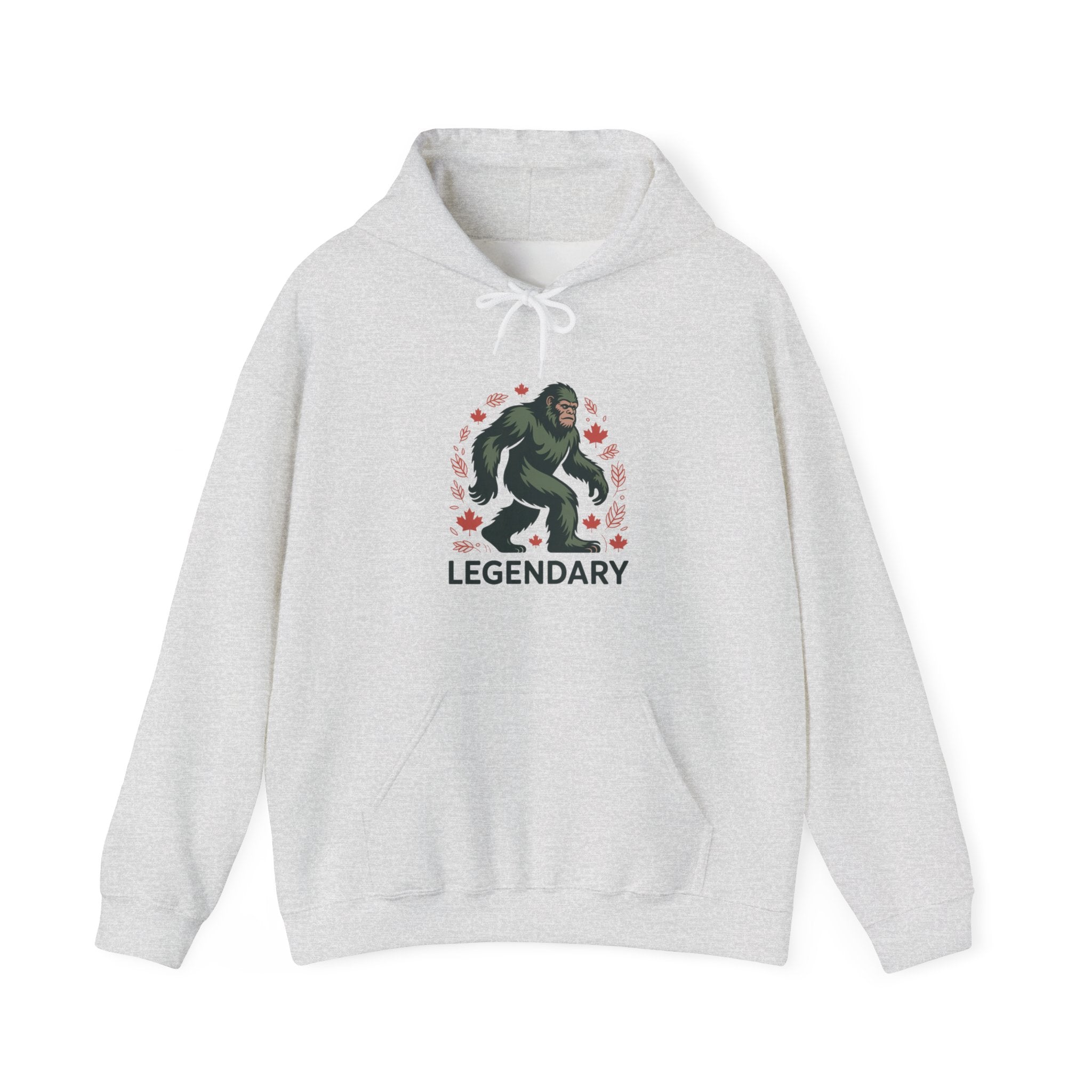 Legendary Bigfoot Hoodie — Sasquatch Graphic Hoodie with 'Legendary' Text