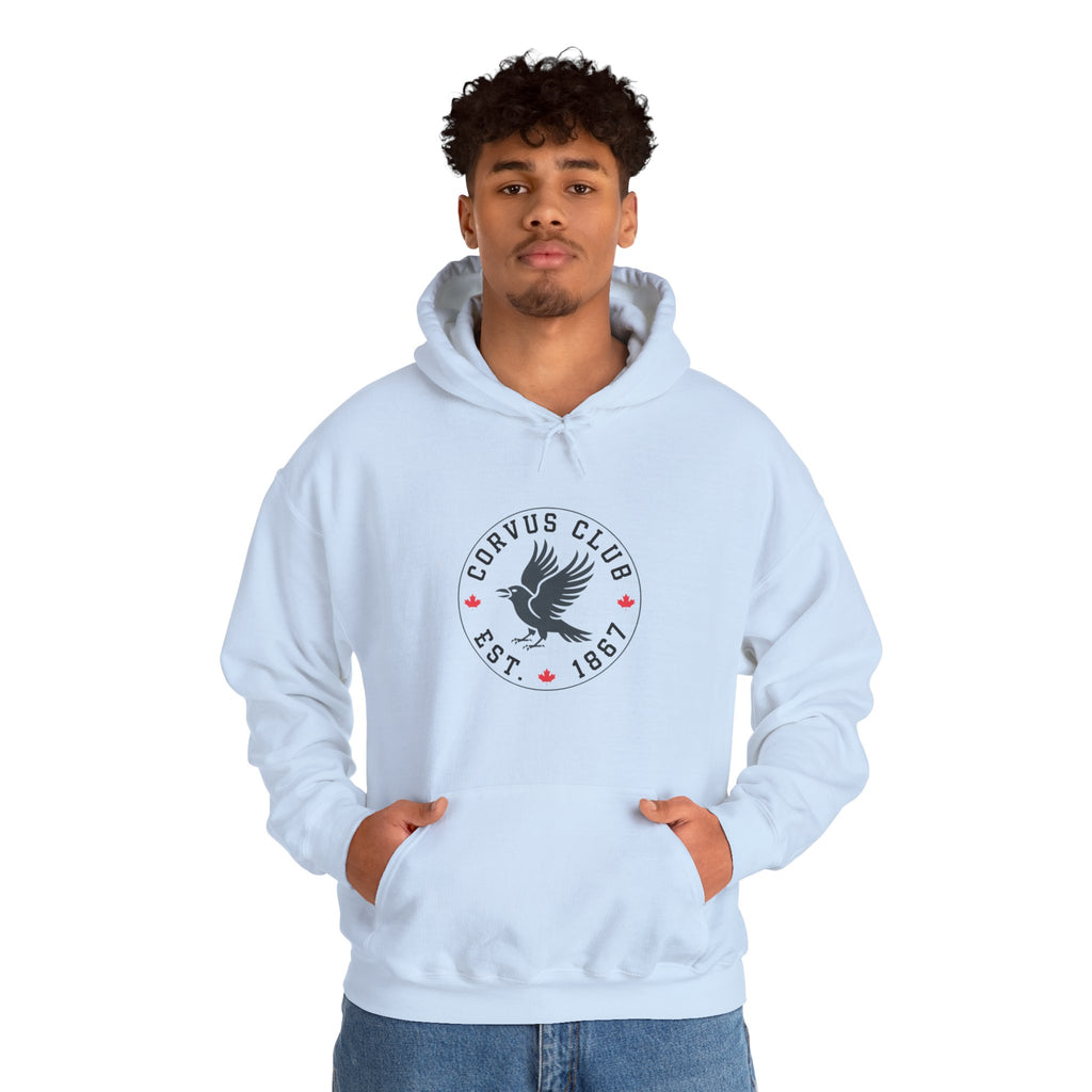 Corvus Club Est. 1861 Raven Crest - Pullover Hoodie