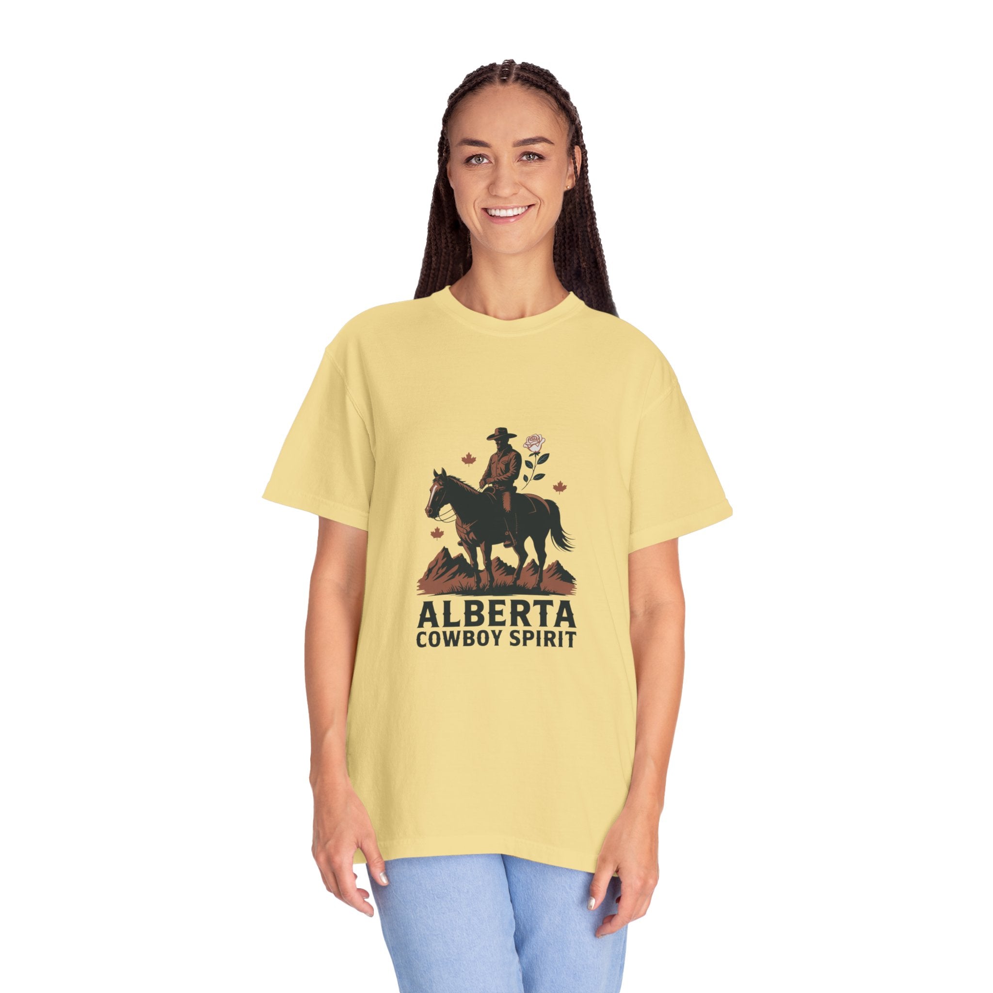 Alberta Cowboy Spirit Unisex Garment-Dyed T-Shirt