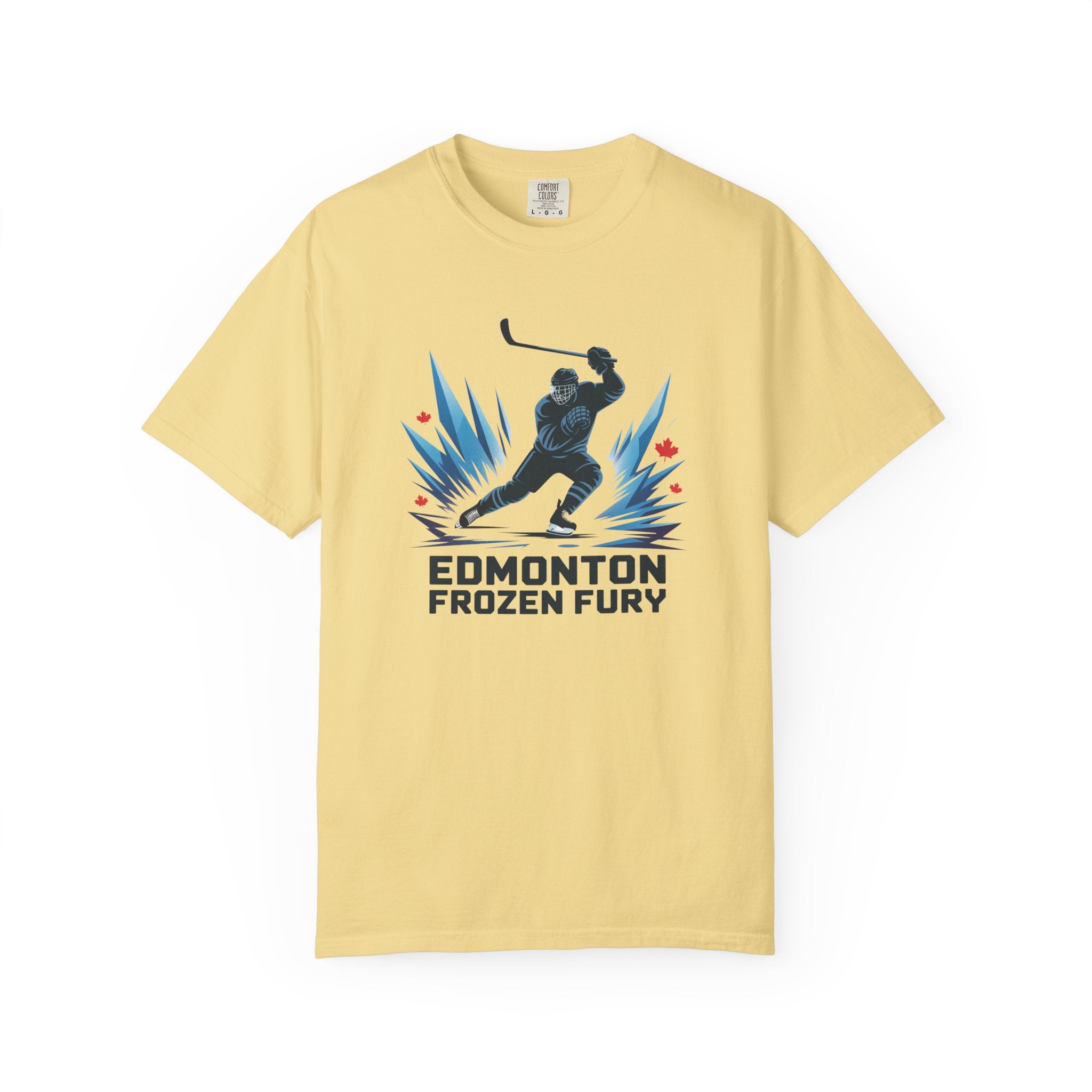 Edmonton Frozen Fury Hockey T-Shirt — Men's Ice Hockey Graphic Tee