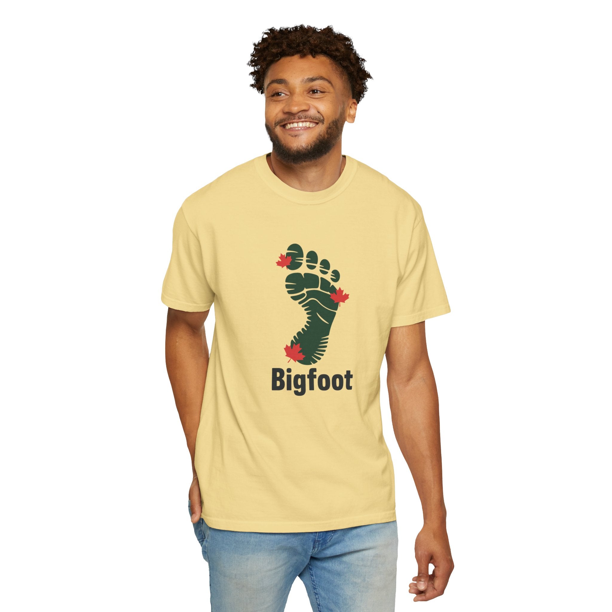 Bigfoot Footprint T-Shirt — Woodland Sasquatch Graphic Tee