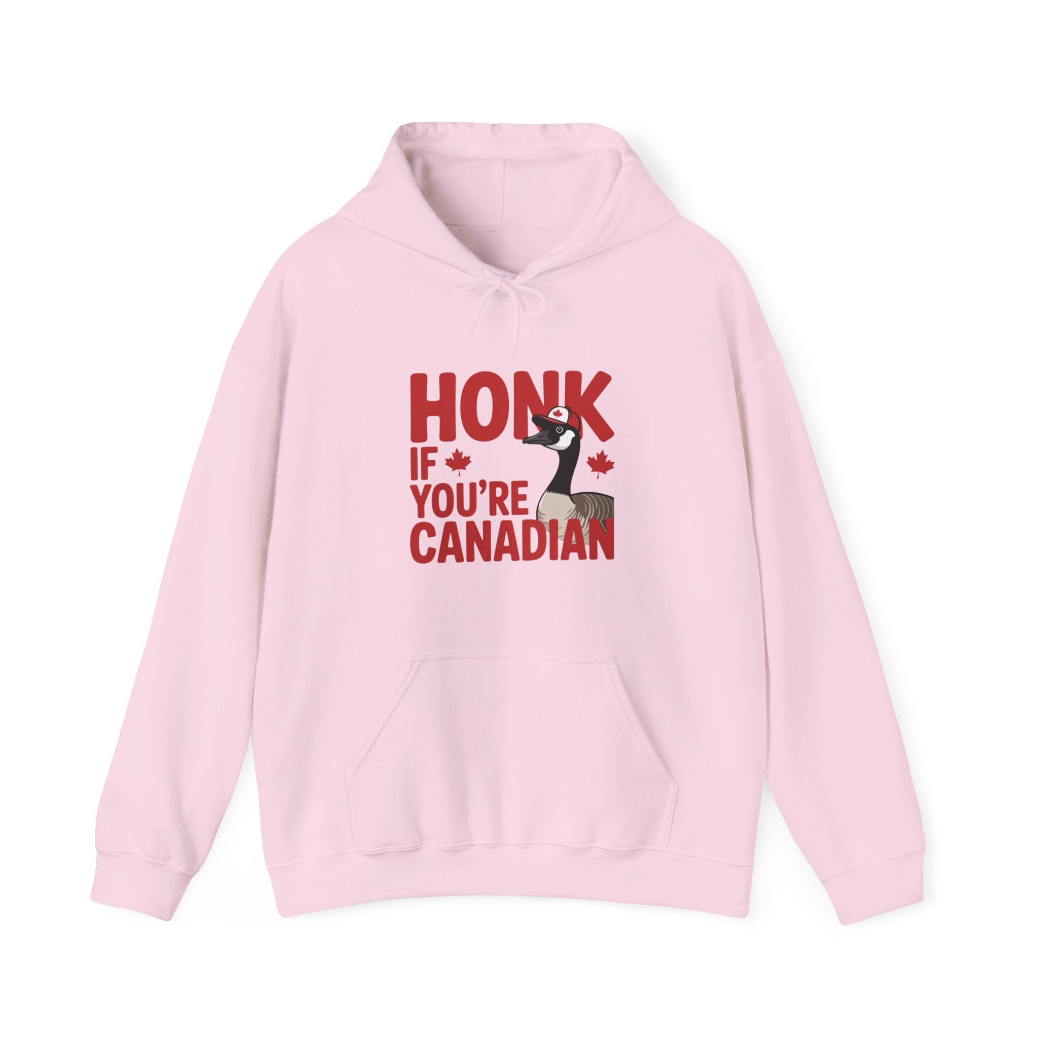 Hoodie - "Honk If You're Canadian" Maple Goose Canada Pride Sweatshirt