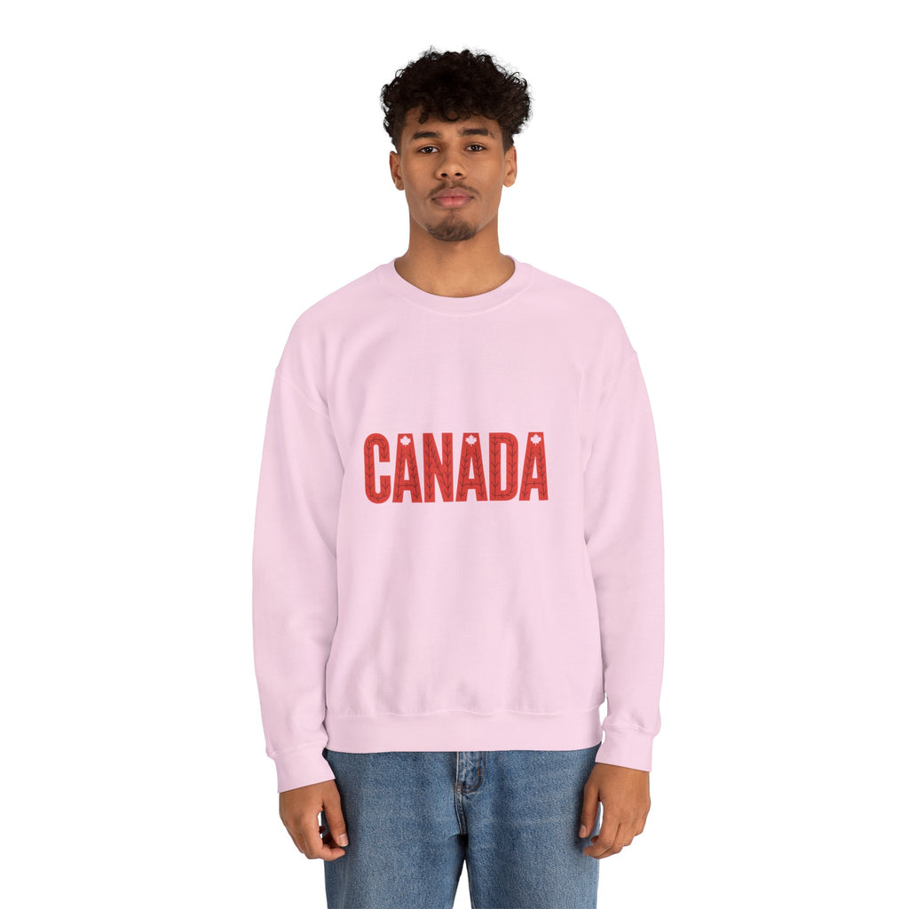 Canada Crewneck Sweatshirt – Retro Red Block Lettering