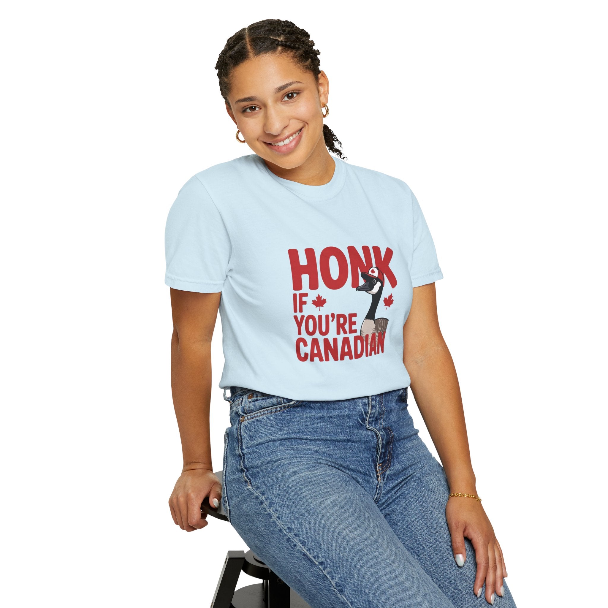 Honk If You’re Canadian T-Shirt — Funny Canada Goose Pride Tee