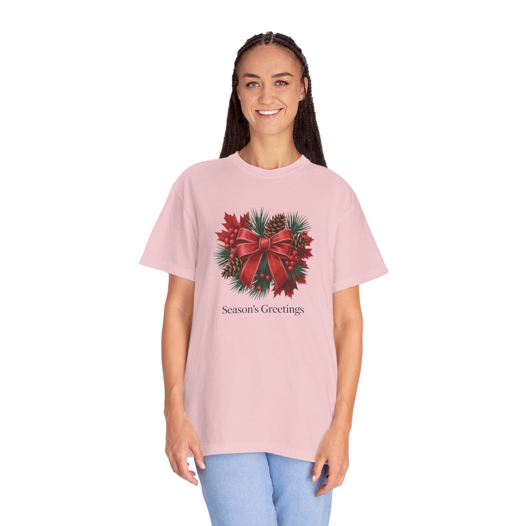 Season's Greetings Christmas Wreath T-Shirt