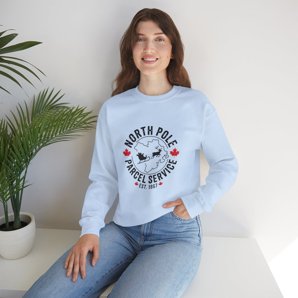 "North Pole Parcel Service" Crewneck Holiday Sweatshirt