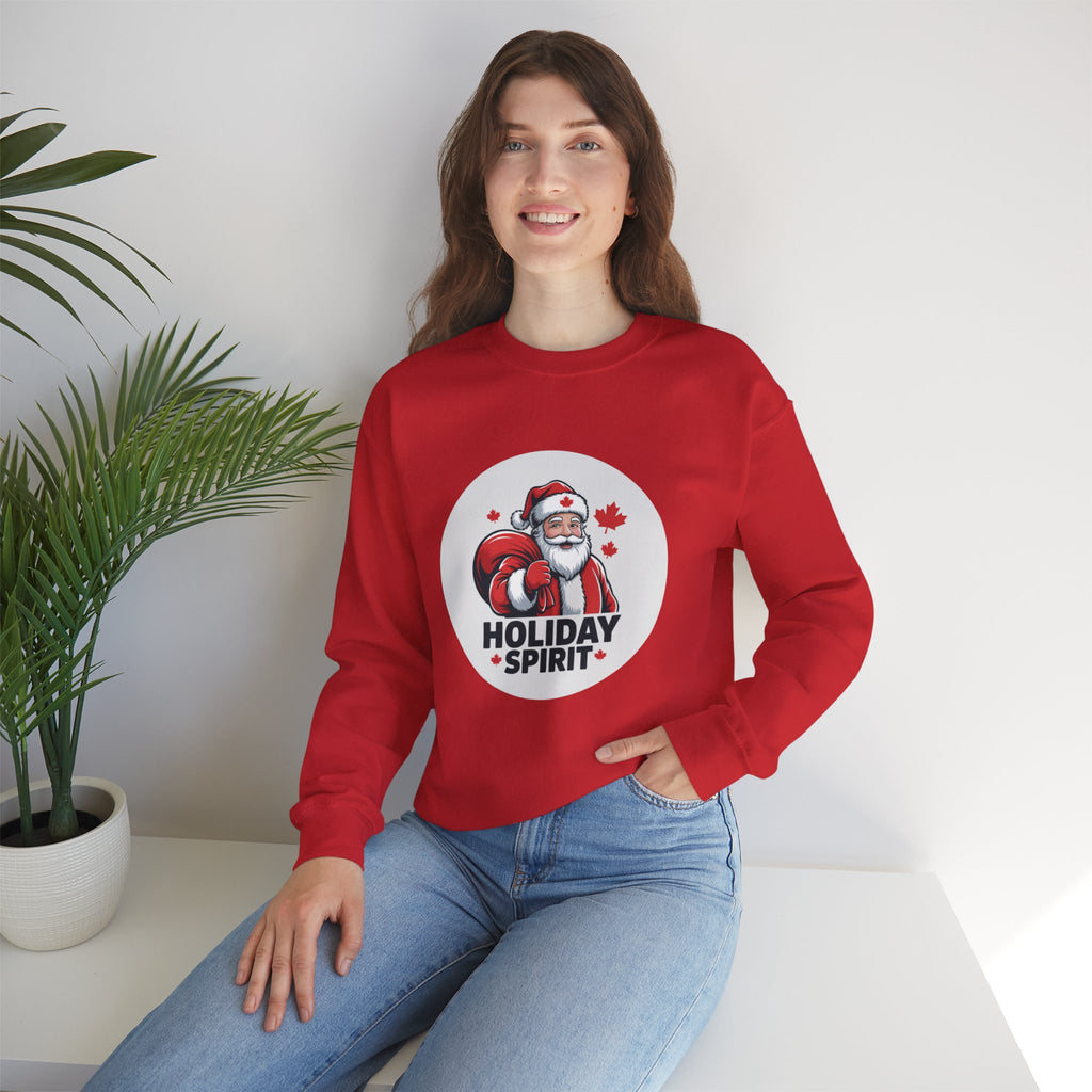 Holiday Spirit Sweatshirt — Santa Claus Christmas Crewneck