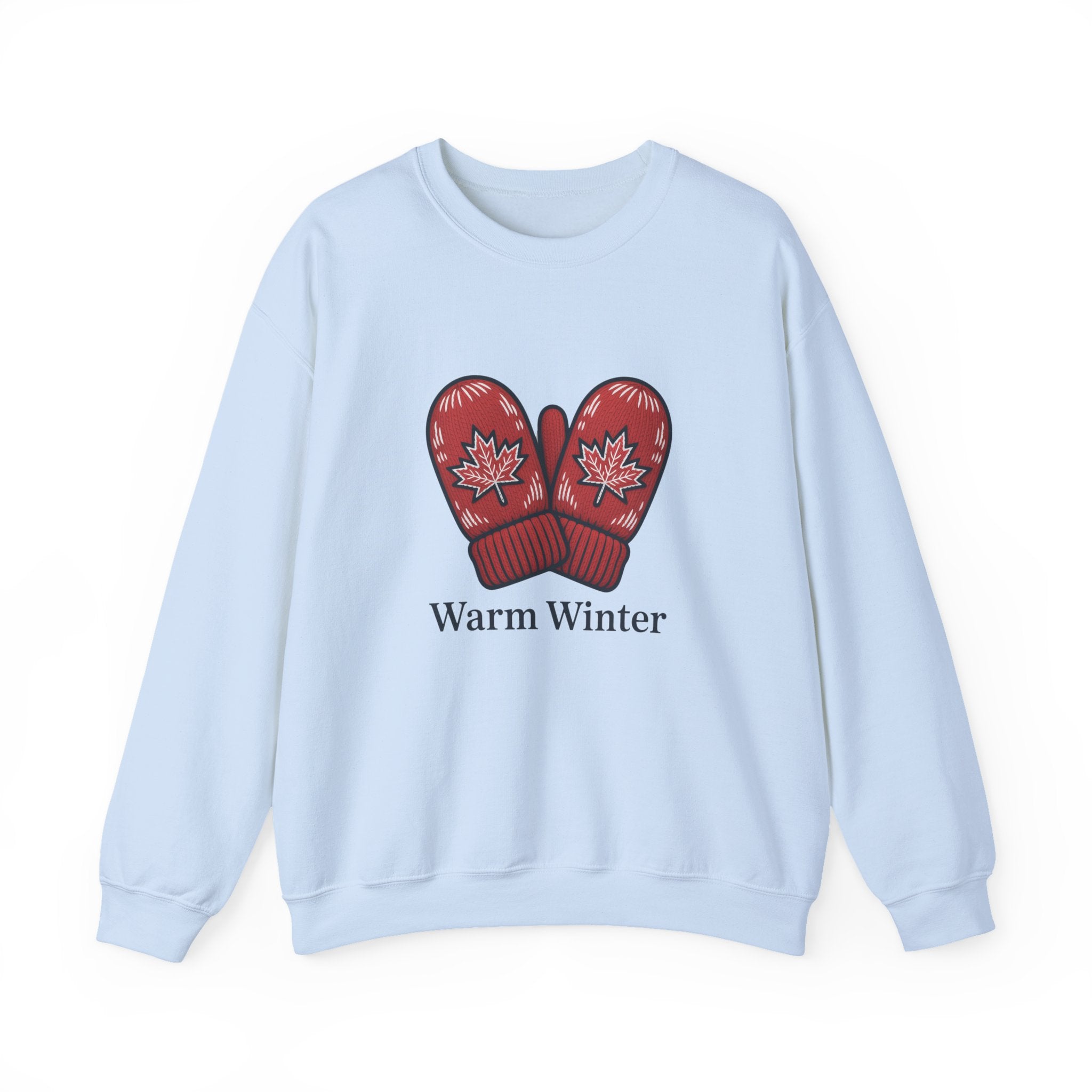Warm Winter Red Mitten Crewneck Sweatshirt