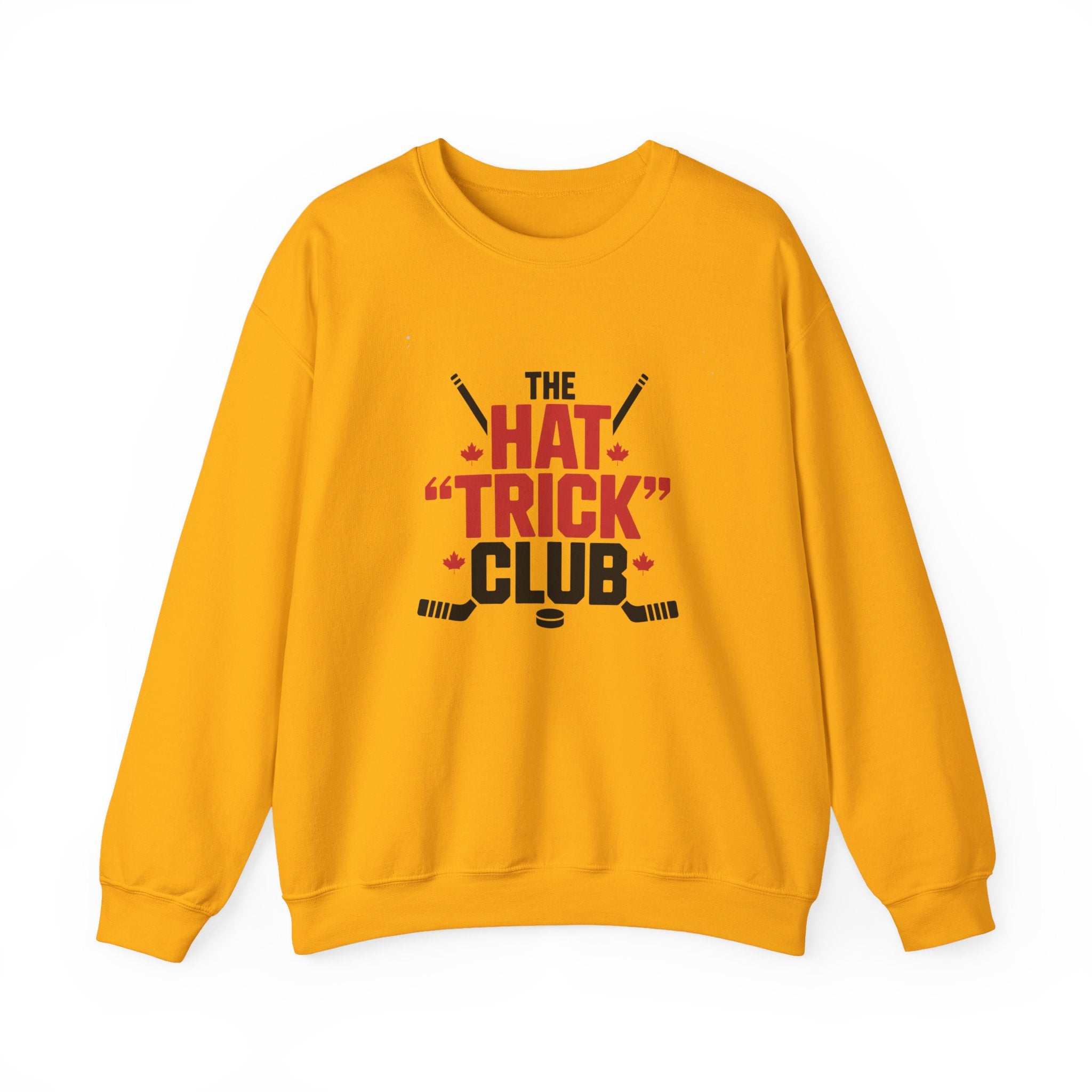 Hockey "Hat Trick" Club Crewneck Sweatshirt — Funny Hockey Player Gift