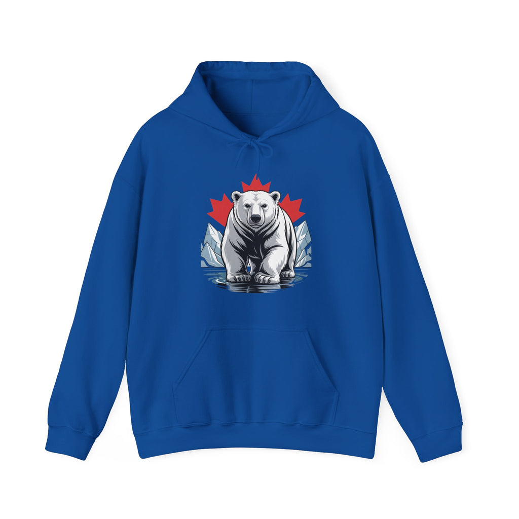 Polar Bear Maple Hoodie – Canadian Pride Winter Pullover
