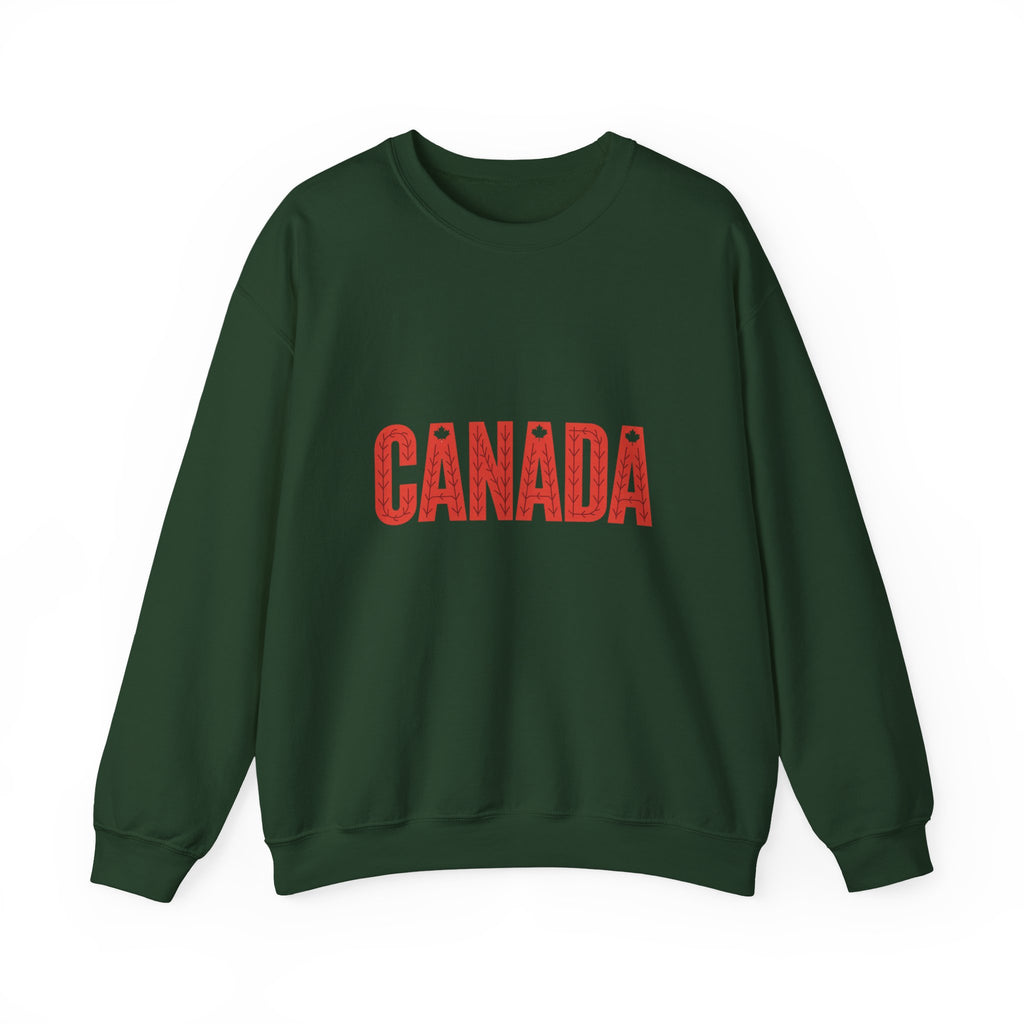 Canada Crewneck Sweatshirt – Retro Red Block Lettering