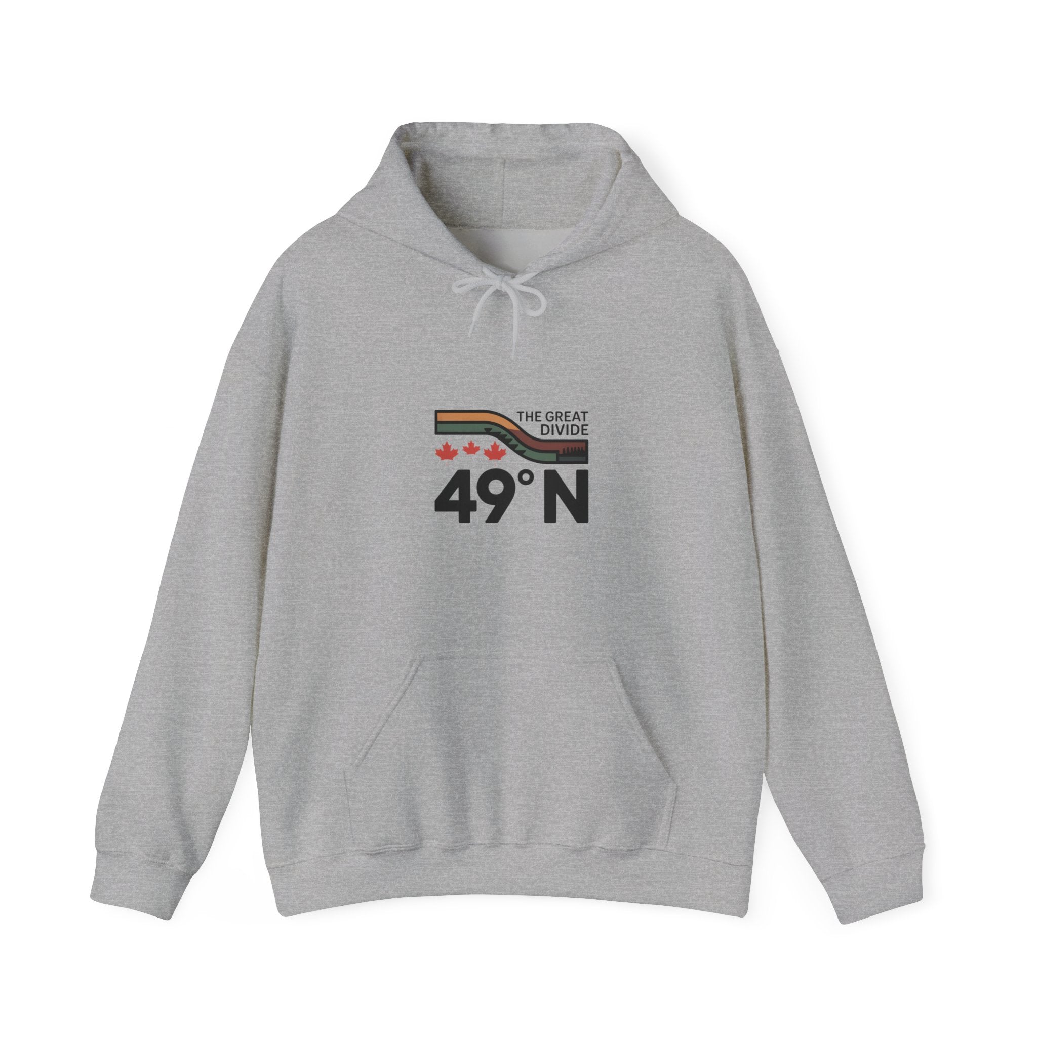 49N The Great Divide Hoodie — Canada Border Latitude Pullover