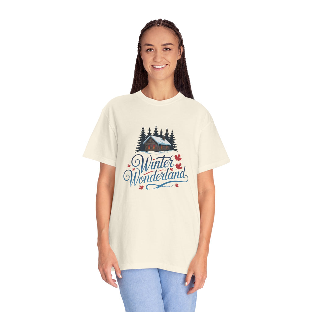 Winter Wonderland T-Shirt — Cabin & Pine Forest Holiday Tee