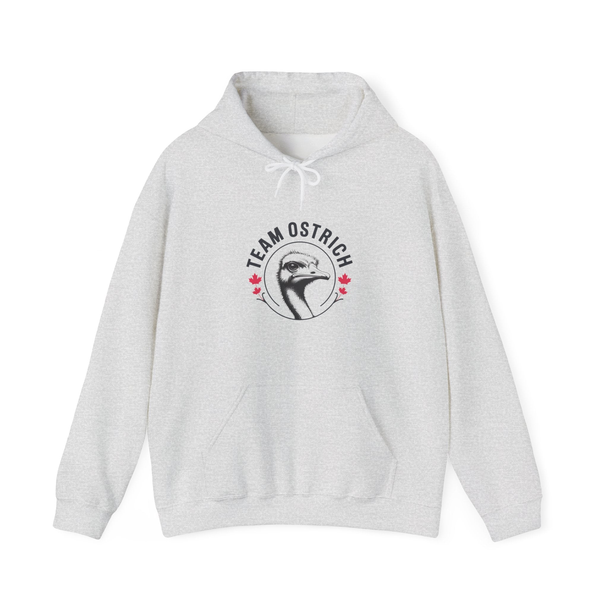Team Ostrich Hoodie — Retro Animal Logo Pullover