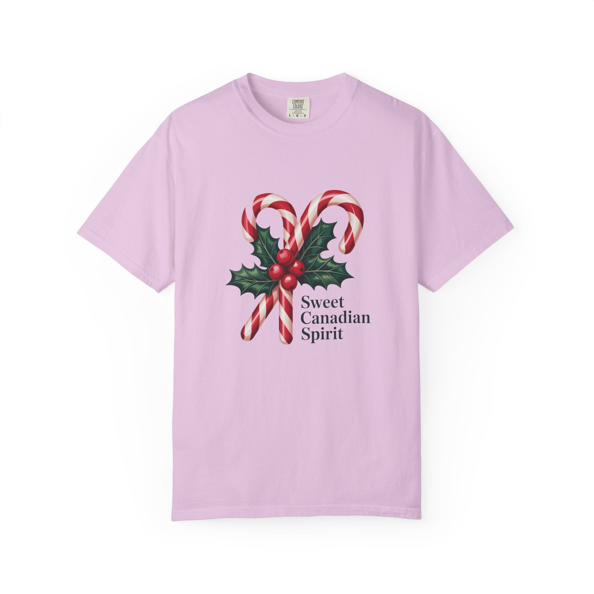 "Sweet Canadian Spirit" - Candy Cane Holiday T Shirt