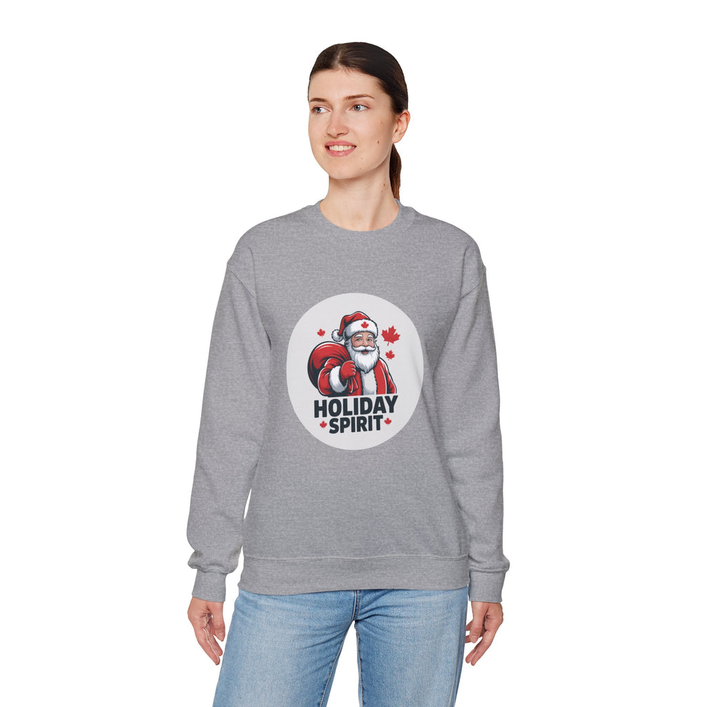 Holiday Spirit Sweatshirt — Santa Claus Christmas Crewneck