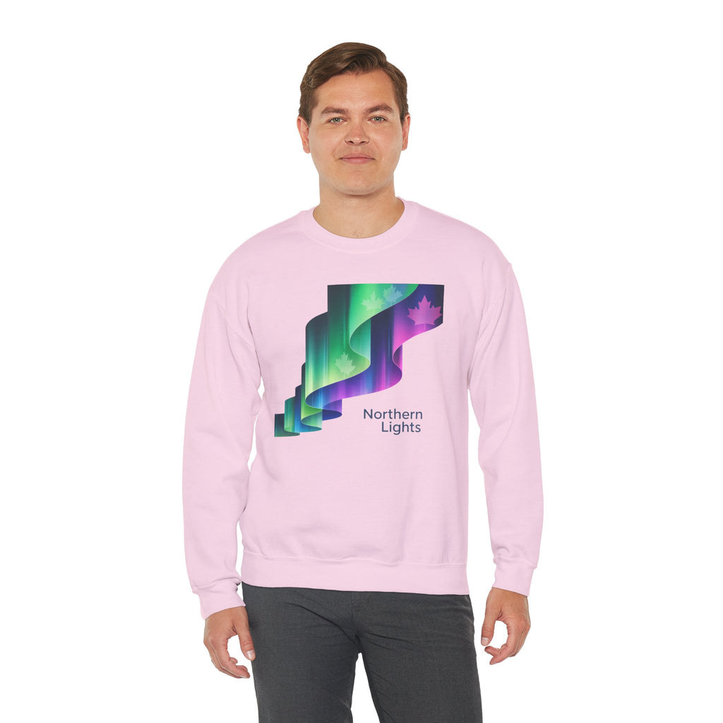 Northern Lights Crewneck Sweatshirt — Aurora Graphic Pullover