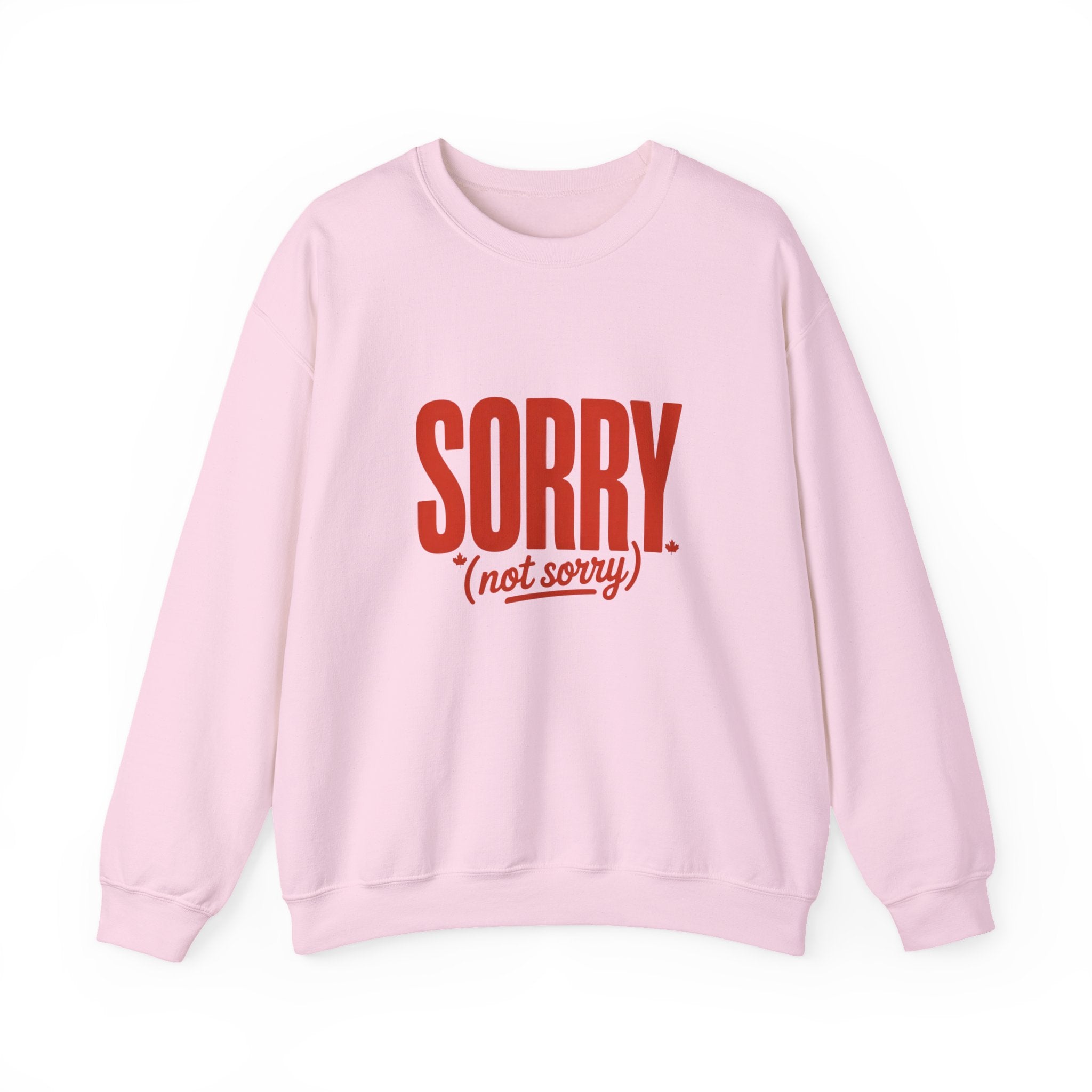 "SORRY. (not sorry)" Retro Bold Graphic Sweatshirt