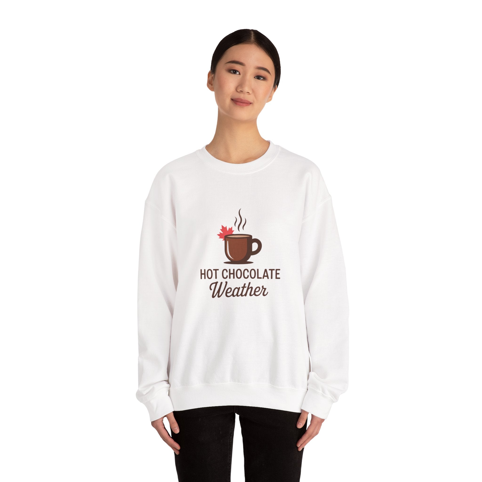 Hot Chocolate Weather Sweatshirt – Cozy Fall & Winter Crewneck