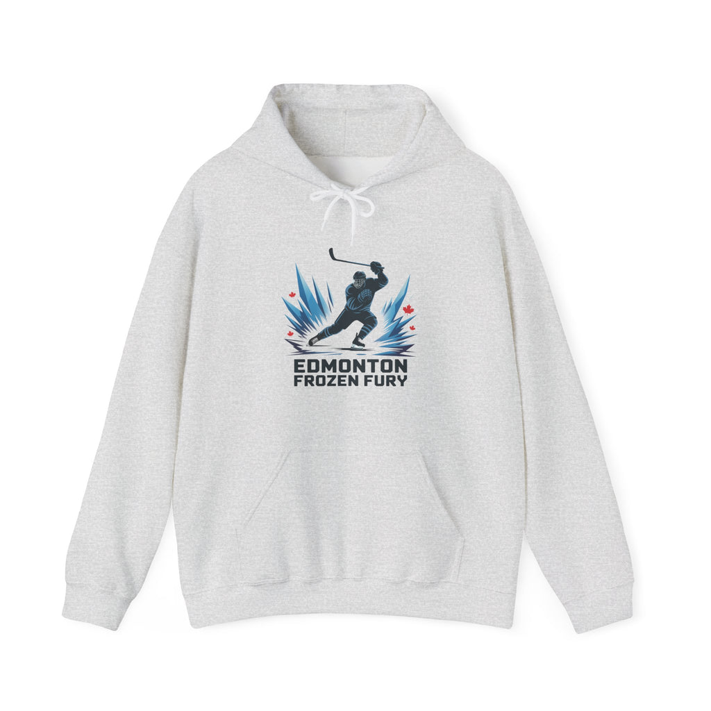 Edmonton Frozen Fury Hockey Hoodie Cold-Weather Hockey Team Pullover