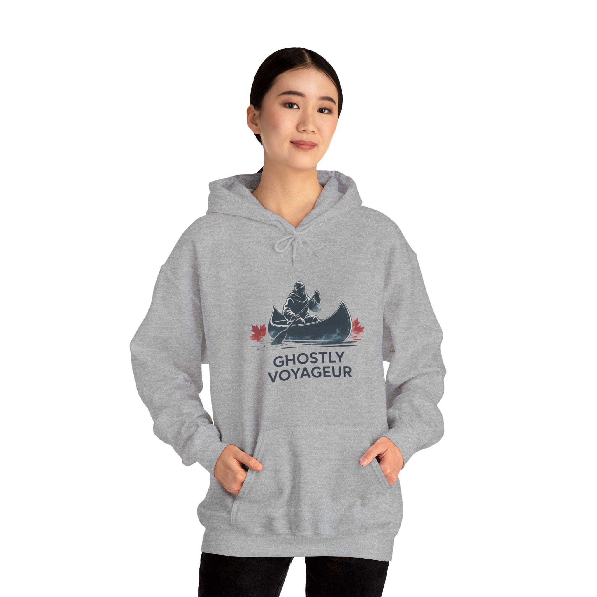 Ghostly Voyageur Canoe Hoodie