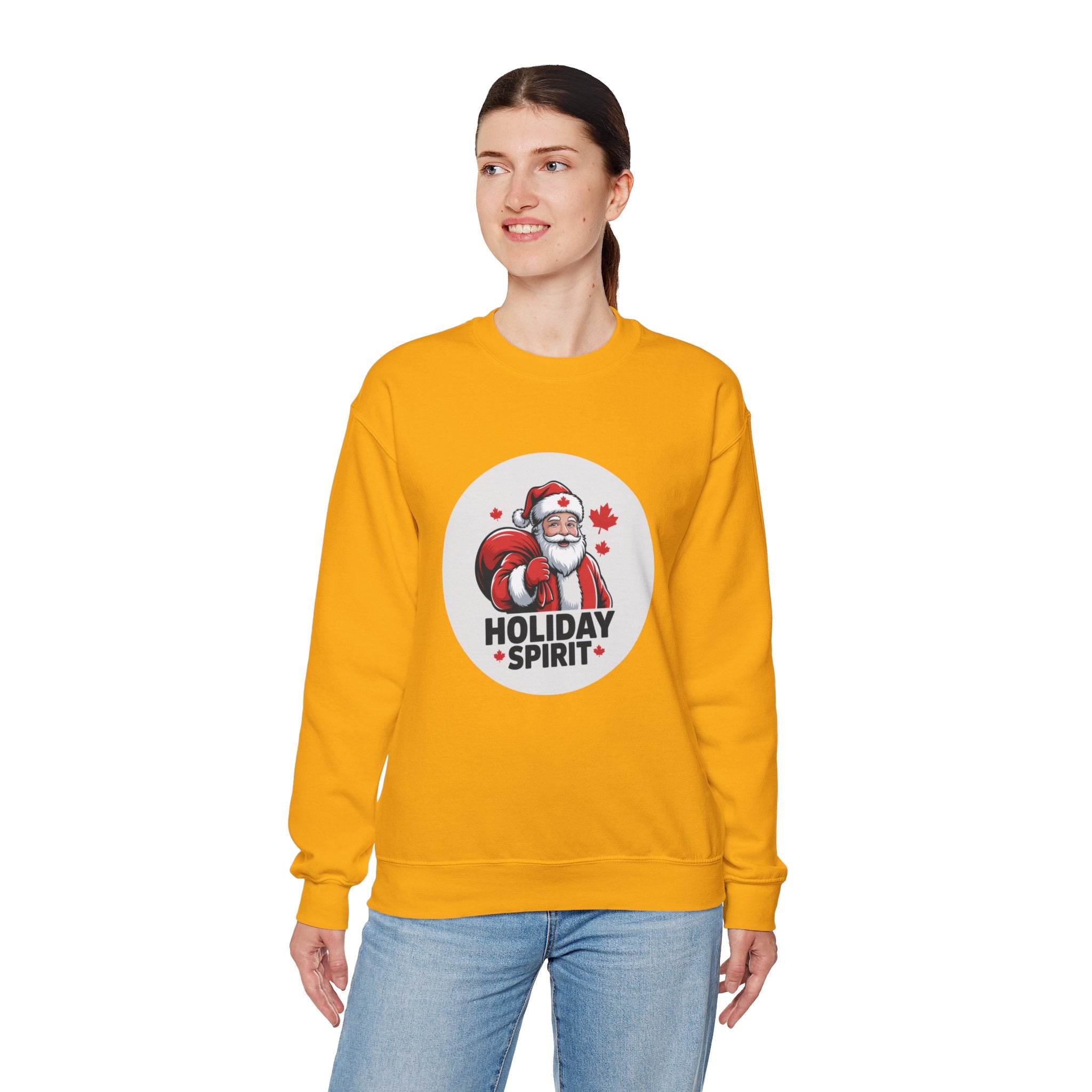 Holiday Spirit Sweatshirt — Santa Claus Christmas Crewneck