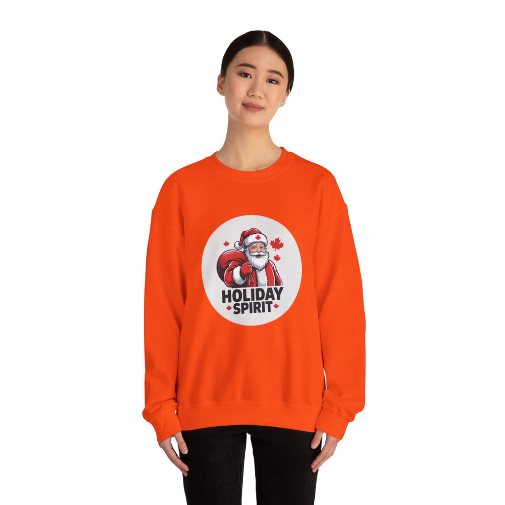 Holiday Spirit Sweatshirt — Santa Claus Christmas Crewneck