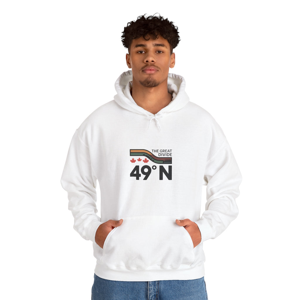 49N The Great Divide Hoodie — Canada Border Latitude Pullover