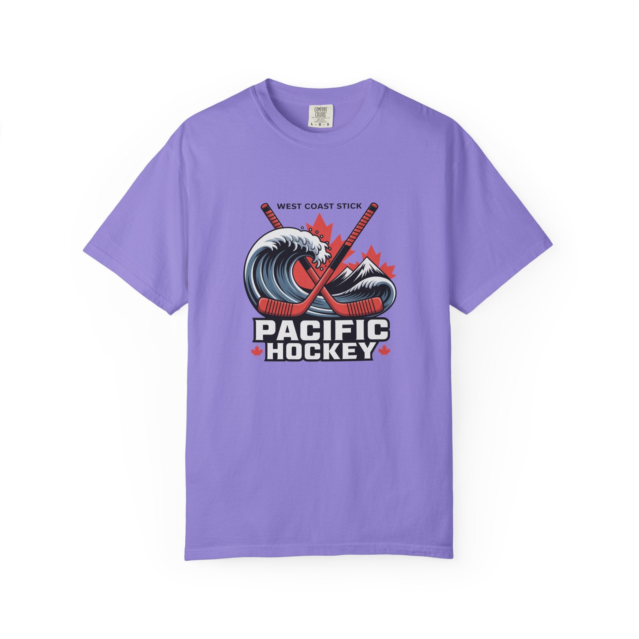 Pacific Hockey T‑Shirt — West Coast Wave & Maple Leafs Hockey Tee