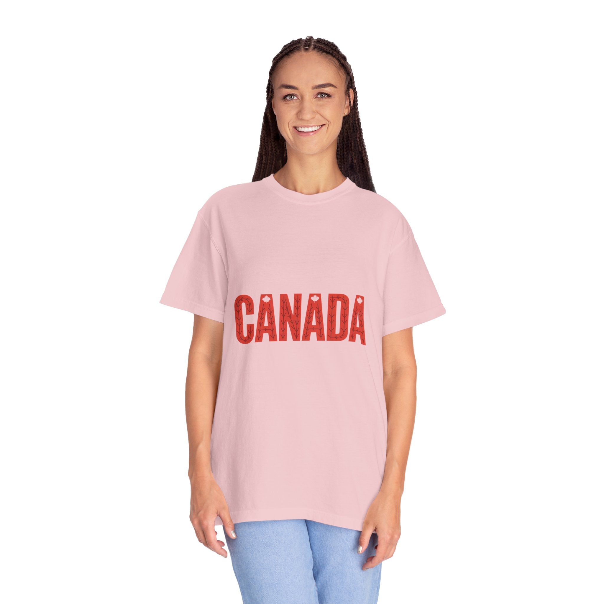 Canada Vintage-Style Graphic T-Shirt — Distressed Maple Lettering