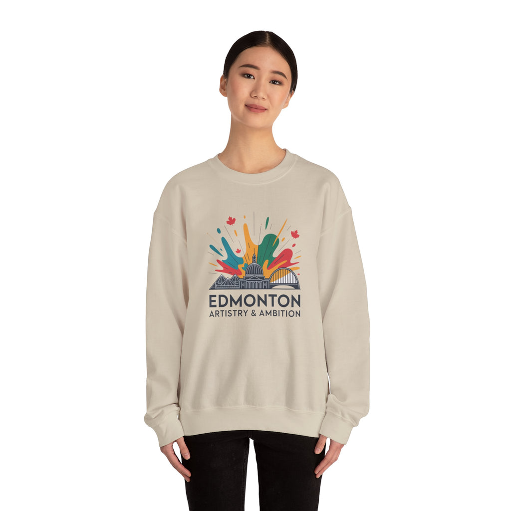 Edmonton Artistry & Ambition Crewneck Sweatshirt — City Arts Graphic Pullover