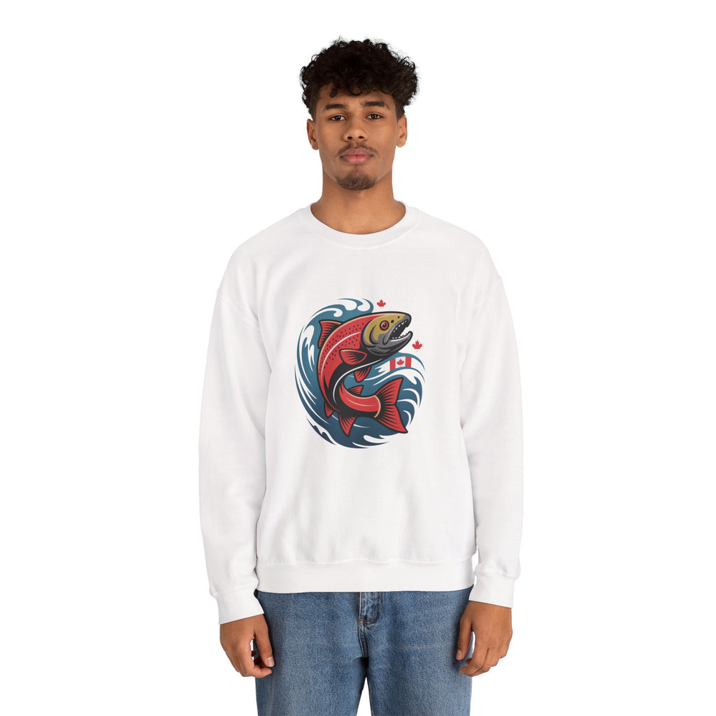 Salmon Wave Sweatshirt – Vintage Fishing Crewneck