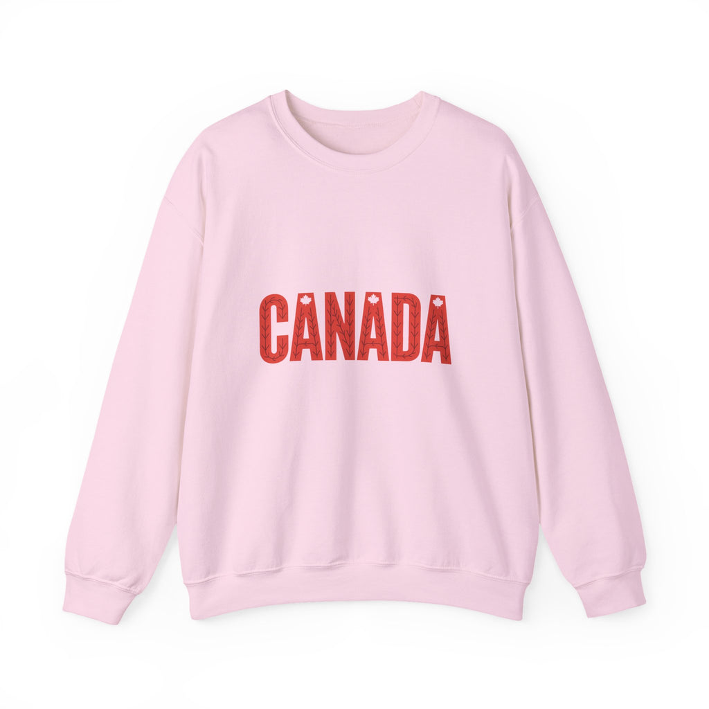 Canada Crewneck Sweatshirt – Retro Red Block Lettering
