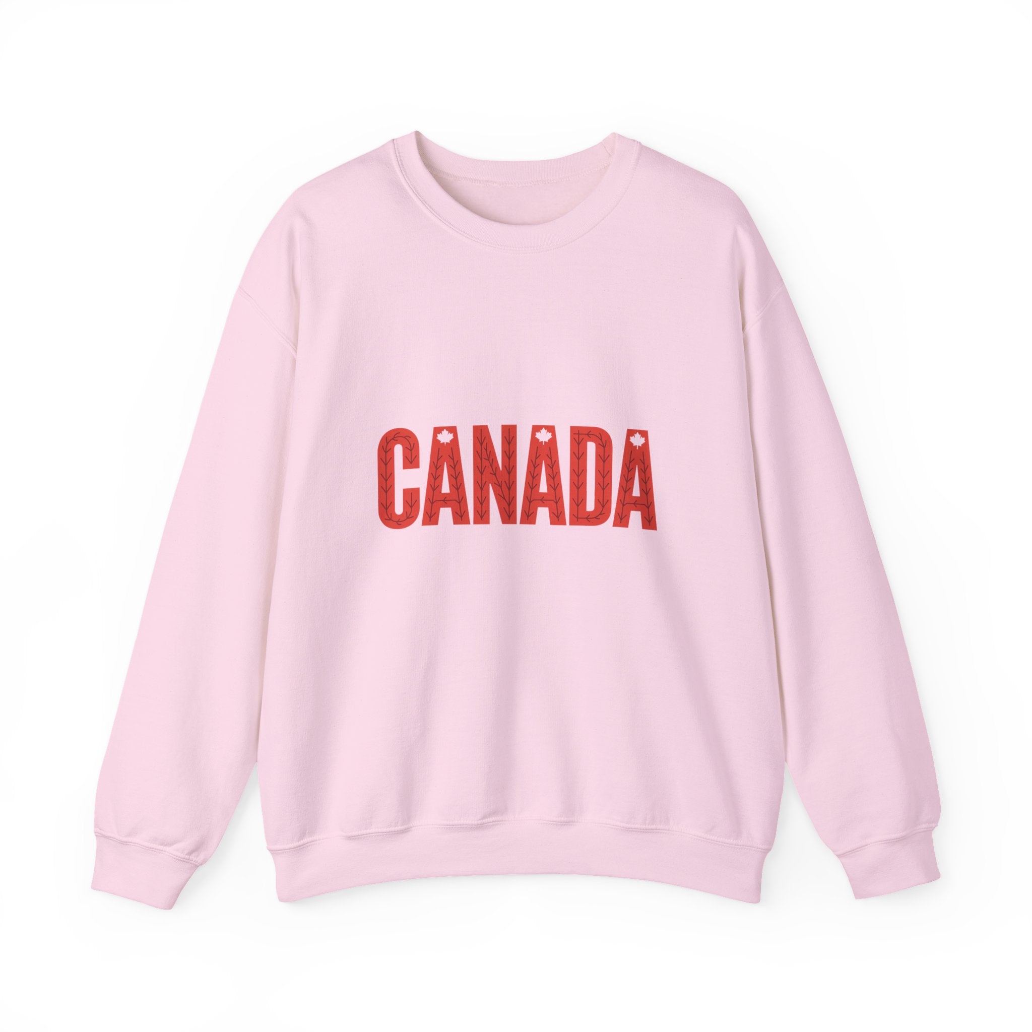 Canada Crewneck Sweatshirt – Retro Red Block Lettering