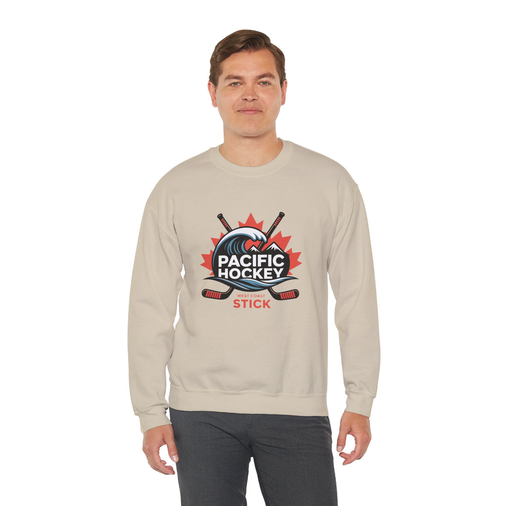 Pacific Hockey Crewneck Sweatshirt – Vintage Hockey Logo Pullover