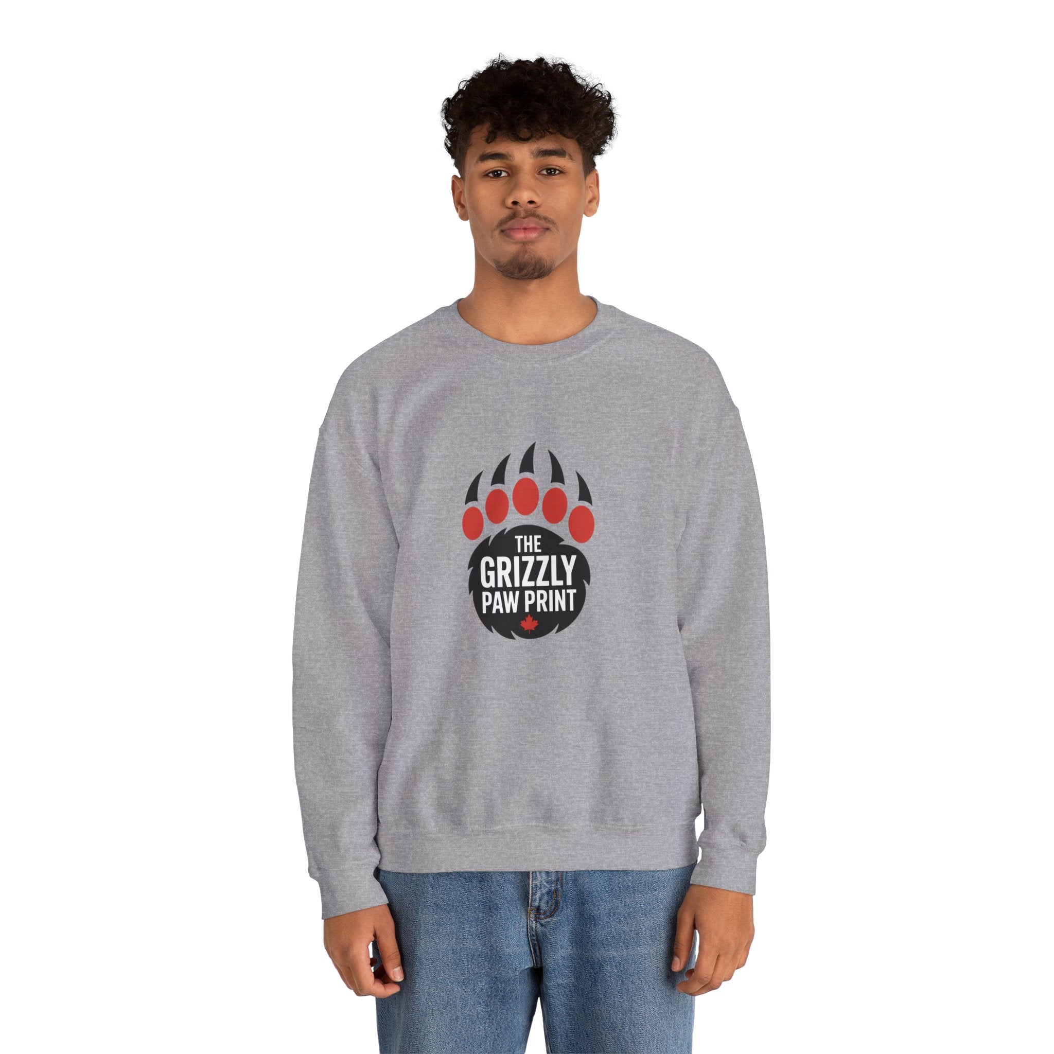 The Grizzly Paw Print Logo Crewneck - Sweatshirt
