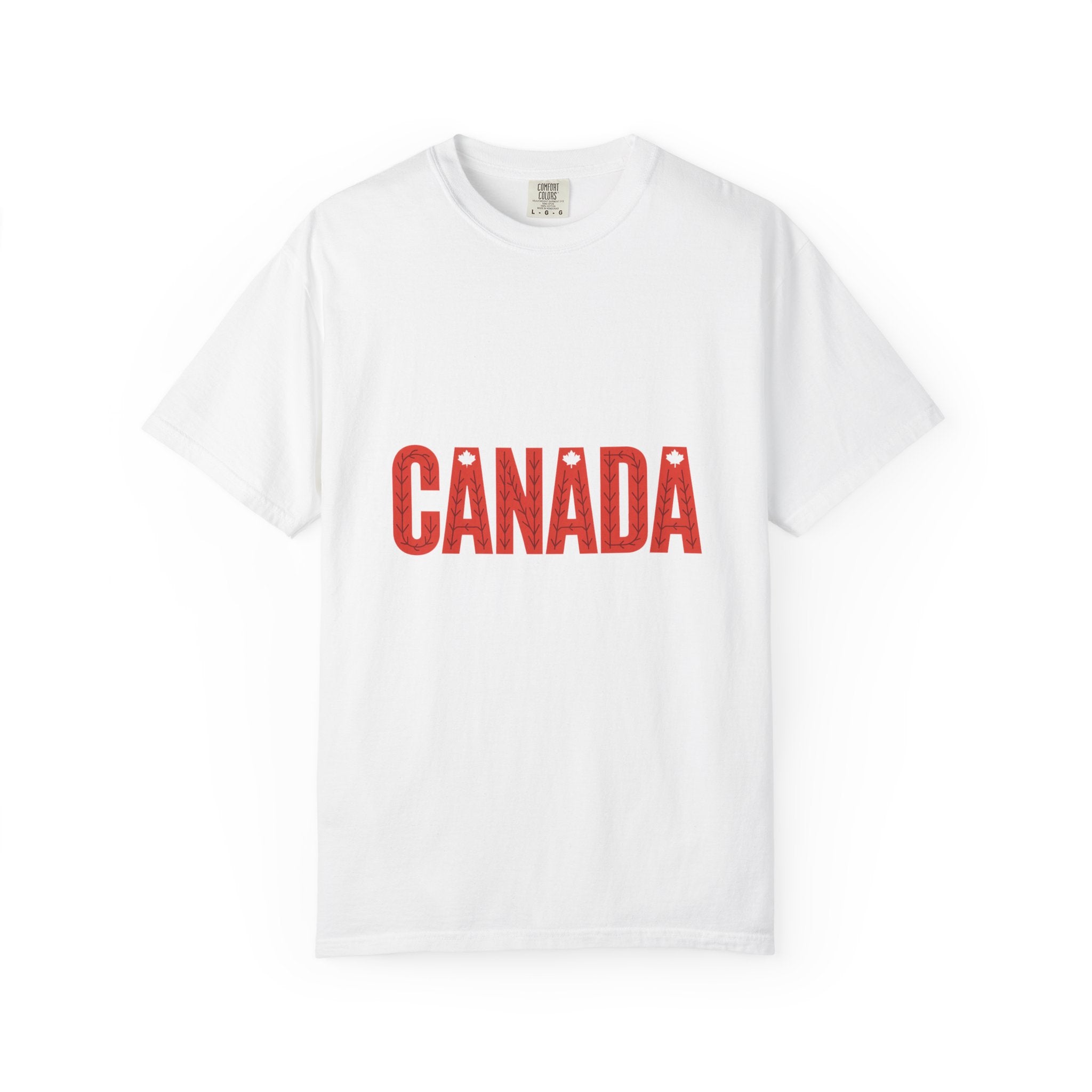 Canada Vintage-Style Graphic T-Shirt — Distressed Maple Lettering