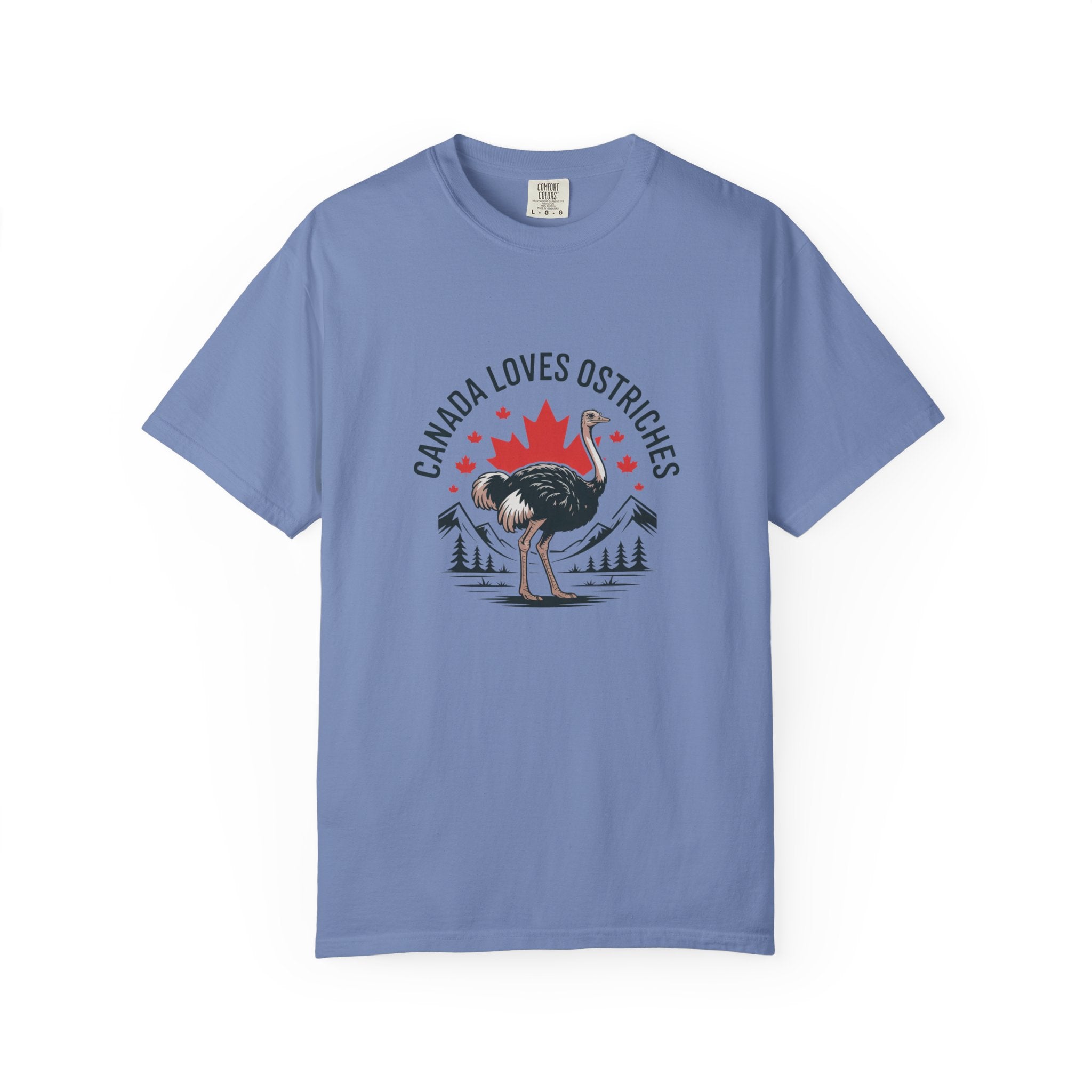 Canada Loves Ostriches T-Shirt — Canadian Novelty Graphic Tee